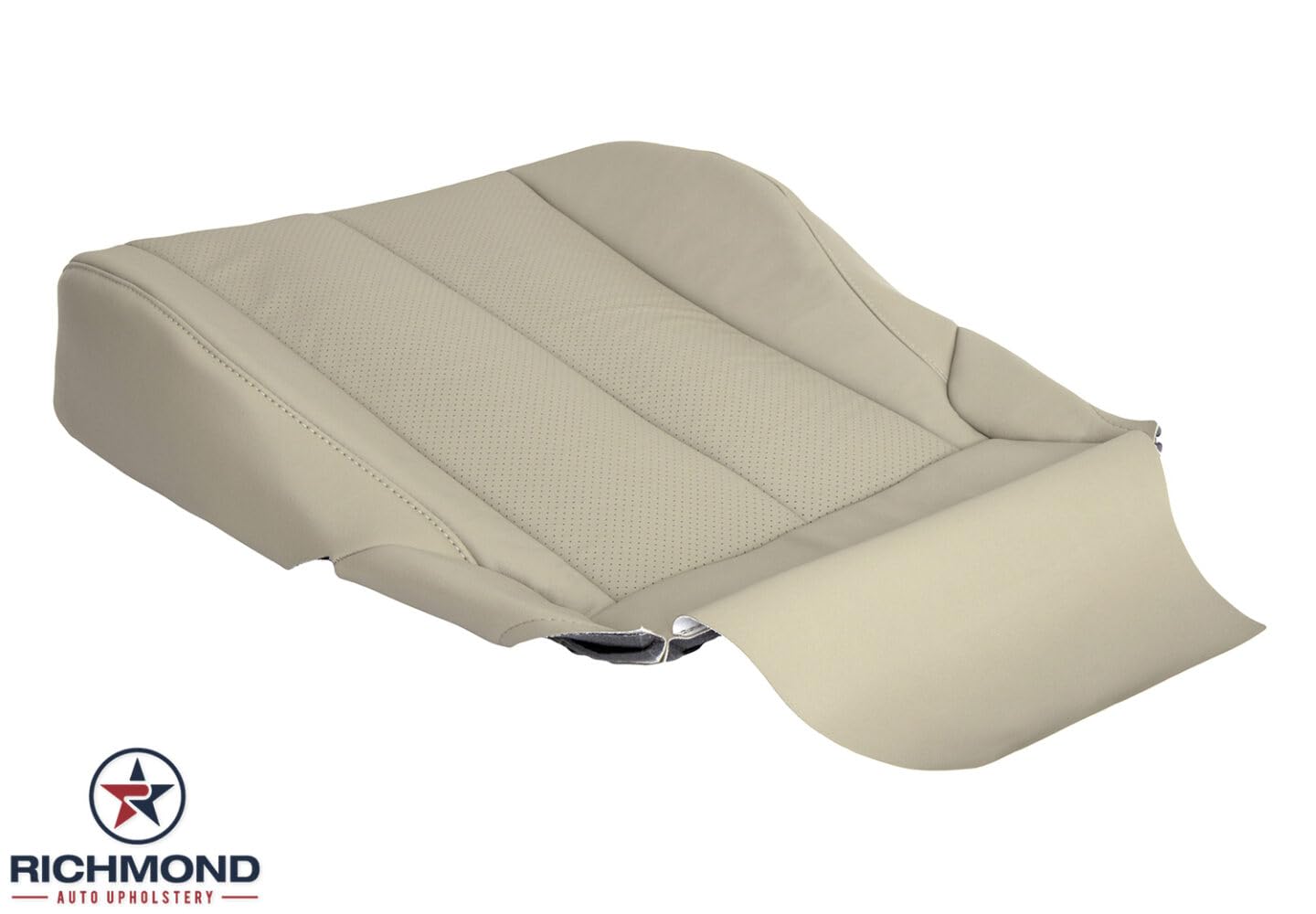 Richmond Auto Upholstery - Driver & Passenger Complete Compatible with 1999-2003 Toyota Camry Solara, Replacement Leather Seat Covers, Tan Perforated