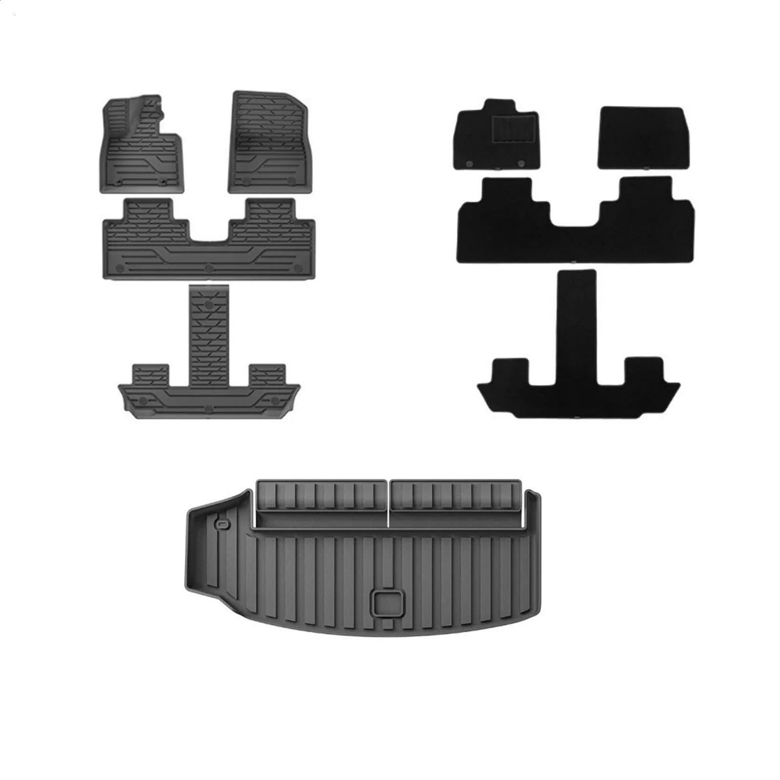 7-Piece 3D TPE Floor Mats for 2025 DENZA N9 PHEV