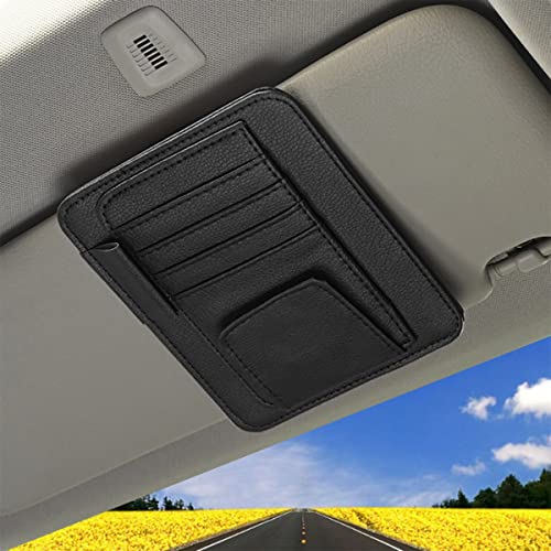Leather Car Sun Visor Organizer & Document Holder
