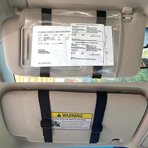Made in USA Car Visor Registration & Insurance Holder