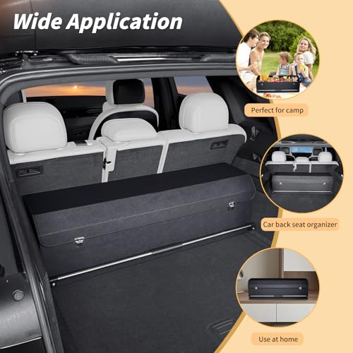 XCF Collapsible Leather Car Trunk Organizer with Lid