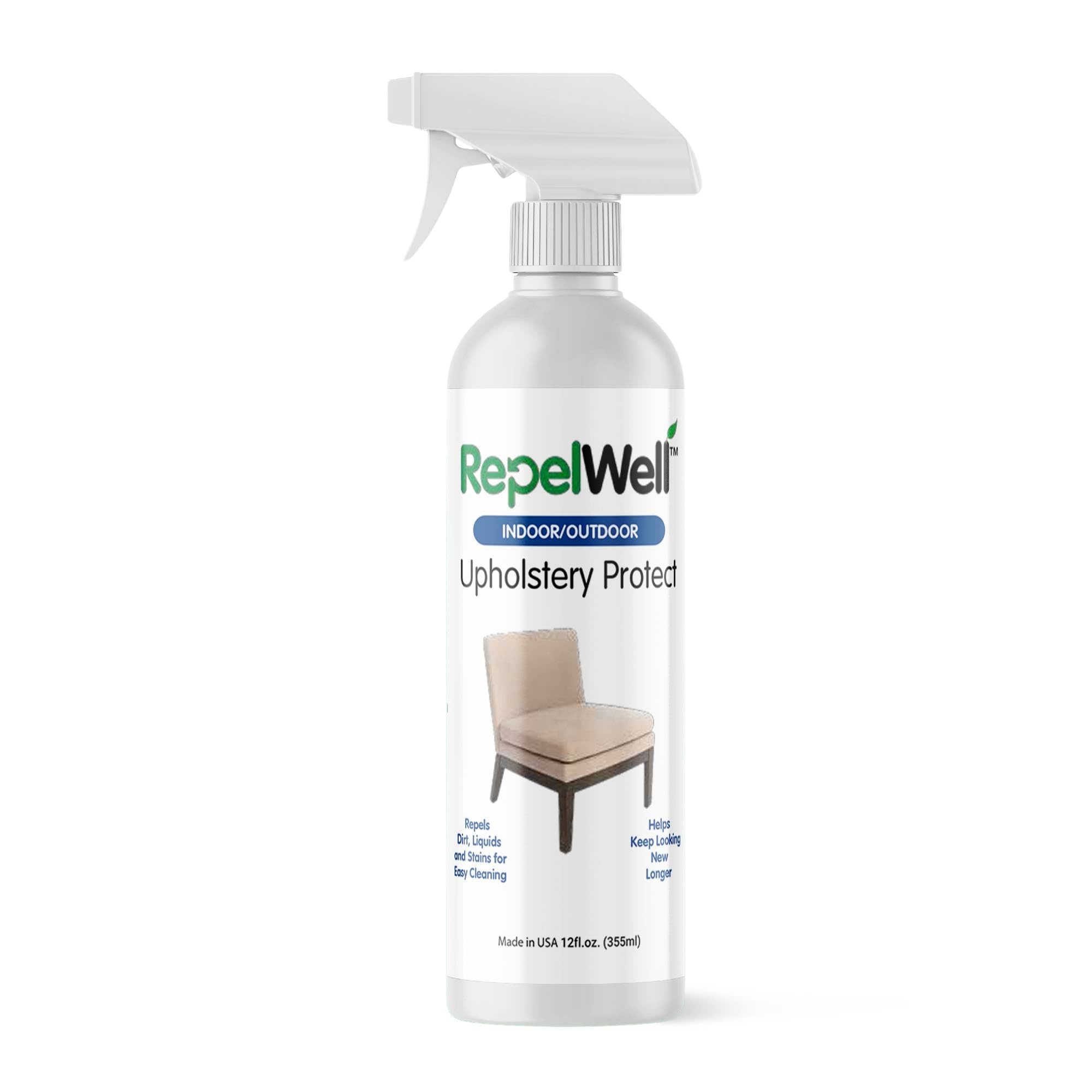 RepelWell Multi-Protect Stain & Water Repellent Eco-Friendly, Pet-Safe Spray for Upholstery, Leather, Footwear & More