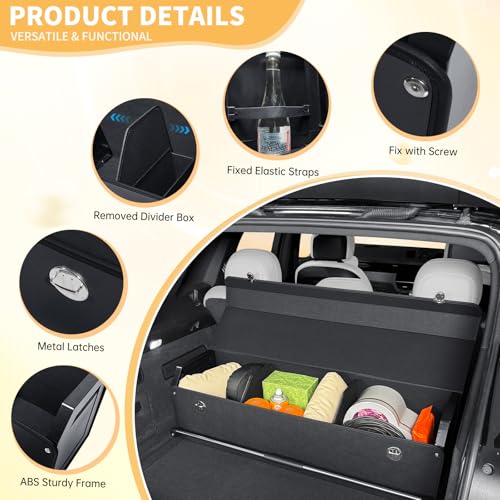 XCF Collapsible Leather Car Trunk Organizer with Lid