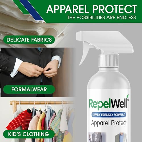 RepelWell Multi-Protect Stain & Water Repellent Eco-Friendly, Pet-Safe Spray for Upholstery, Leather, Footwear & More