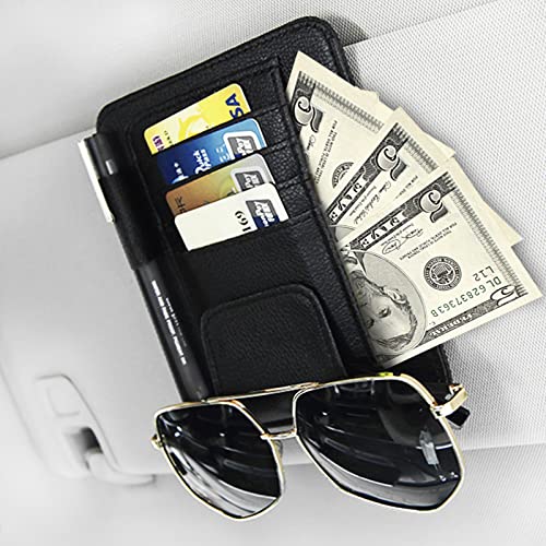Leather Car Sun Visor Organizer & Document Holder