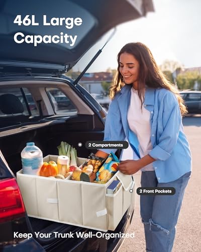HOTOR Foldable Trunk Organizer for SUVs & Sedans
