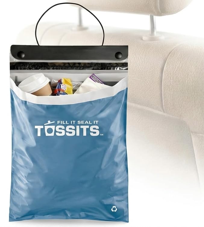 Tossits Disposable Hanging Car Trash & Garbage Bags