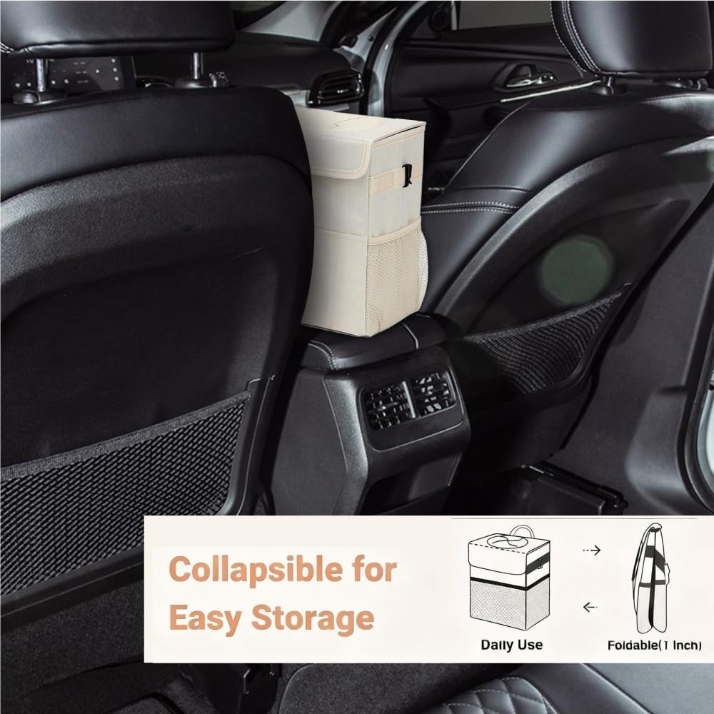 ZYLHDD Leakproof Backseat Car Trash Can & Storage Bag