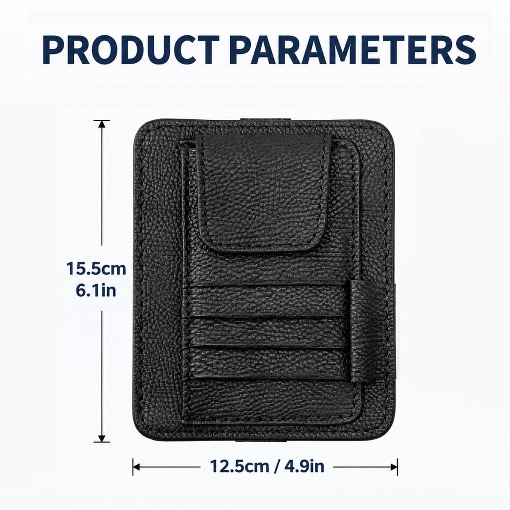Mjjzxdeo Sun Visor Organizer for Mercedes-Benz SUVs
