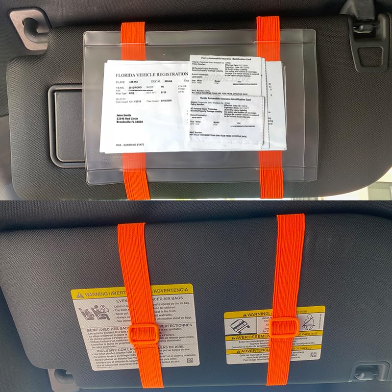 Made in USA Car Visor Registration & Insurance Holder