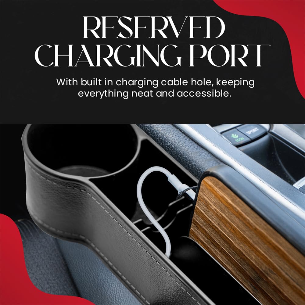 KINGALL 2-Pack Car Seat Gap Filler Organizers