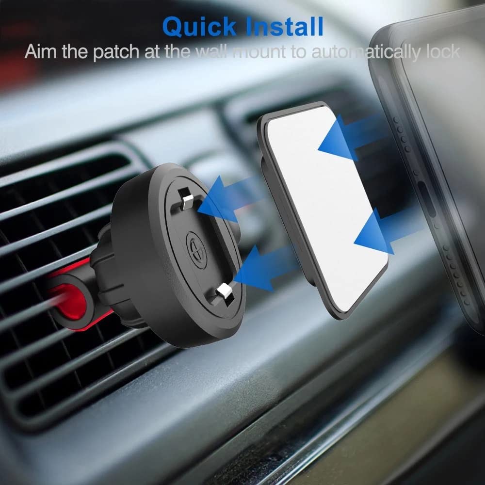 KLJUHGTR Locking Metal Air Vent Car Phone Mount