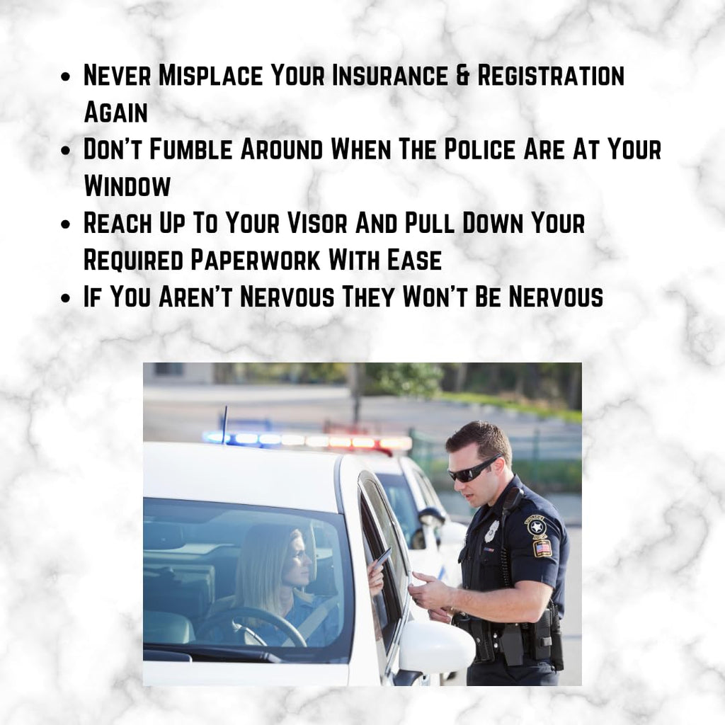 Made in USA Car Visor Registration & Insurance Holder