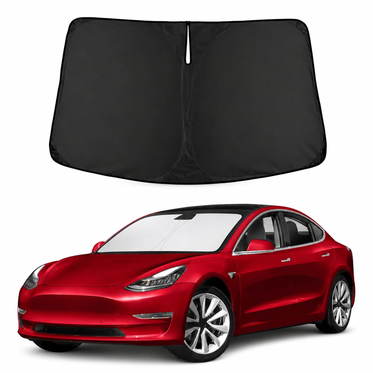 Autovir Front Windshield Sun Shade for Cars & SUVs
