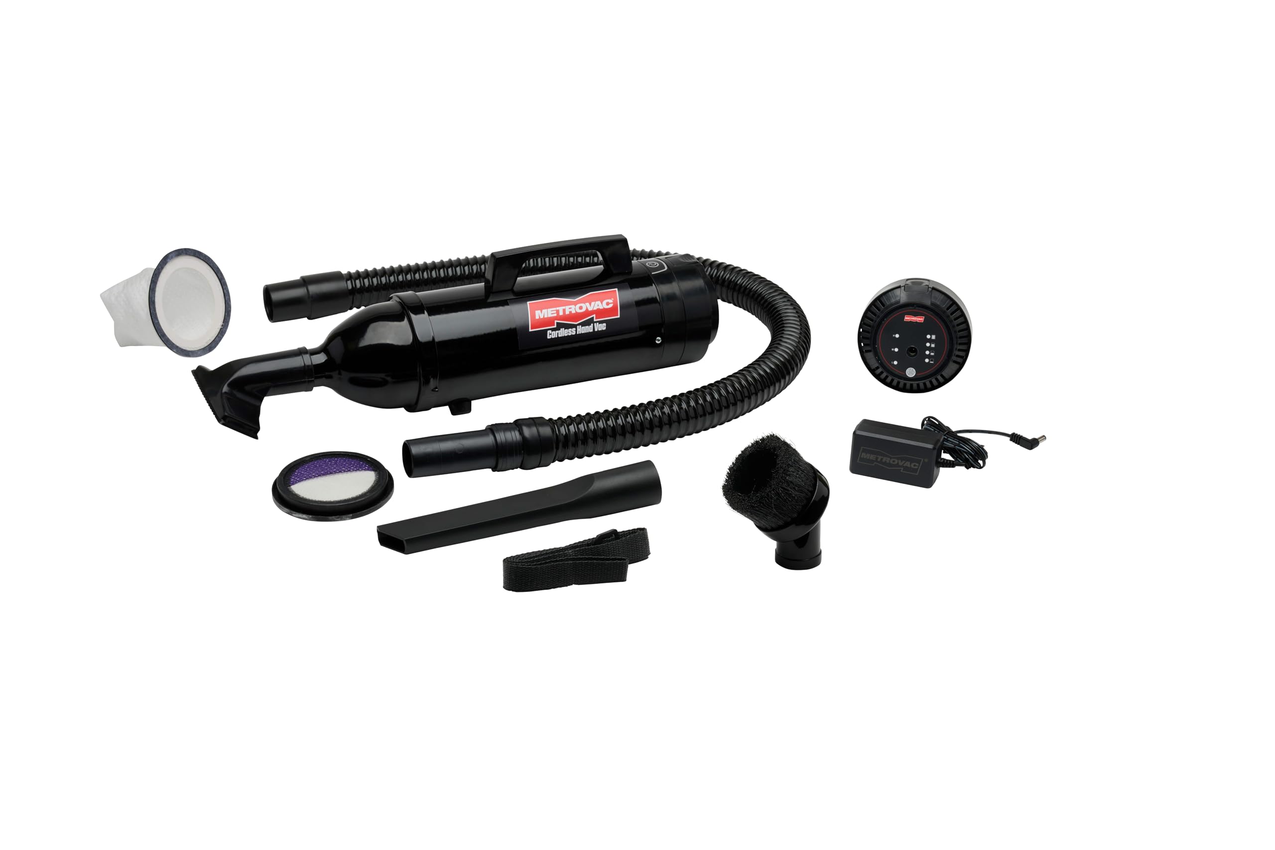 METROVAC Deluxe Cordless Hand Vacuum with 2 HEPA Filters