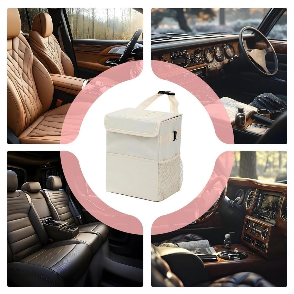 ZYLHDD Leakproof Backseat Car Trash Can & Storage Bag