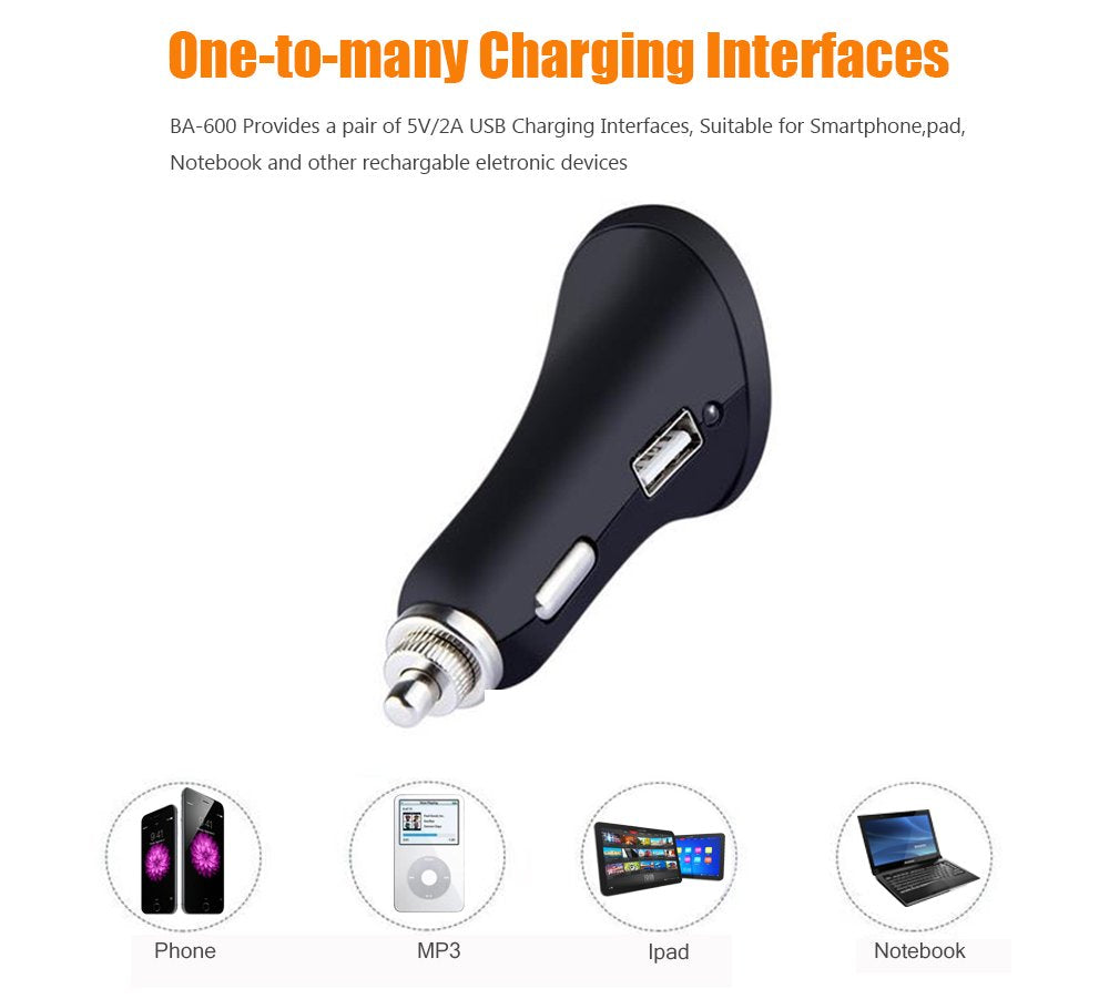 EloBeth Bluetooth Audio Receiver & FM Car Transmitter