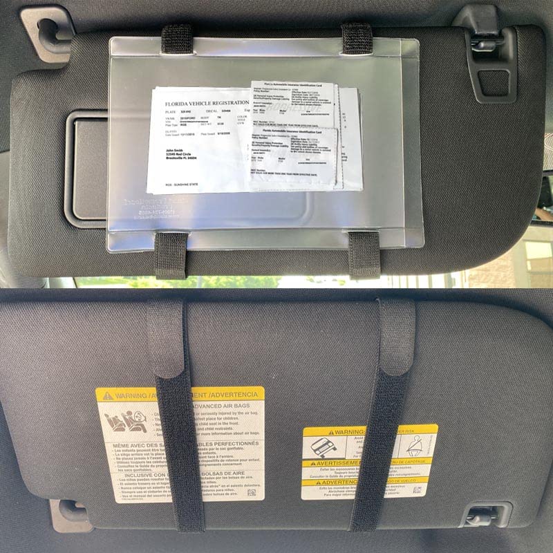 Made in USA Car Visor Registration & Insurance Holder