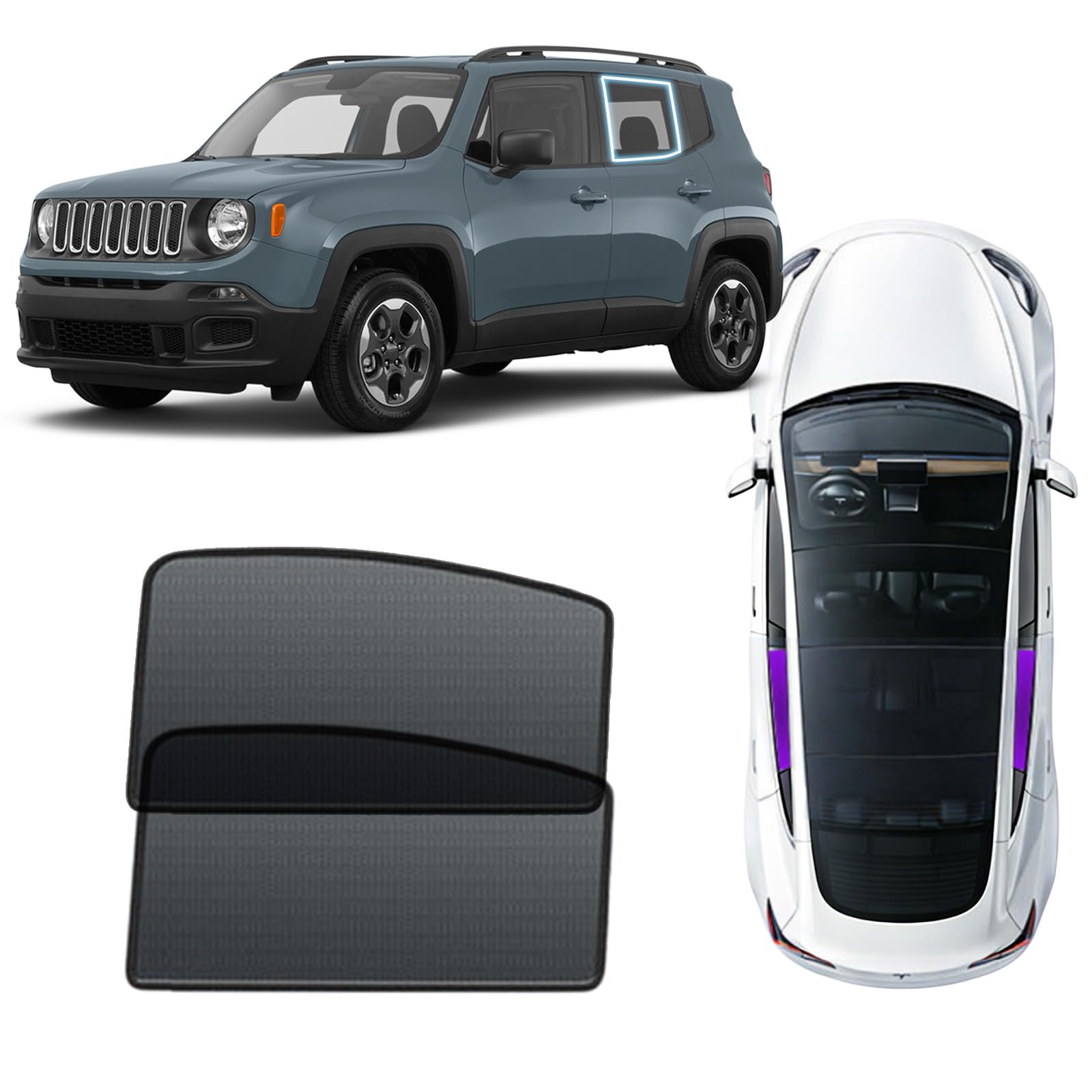 Magnetic Window Sun Shades for 2010–2014 Subaru Outback