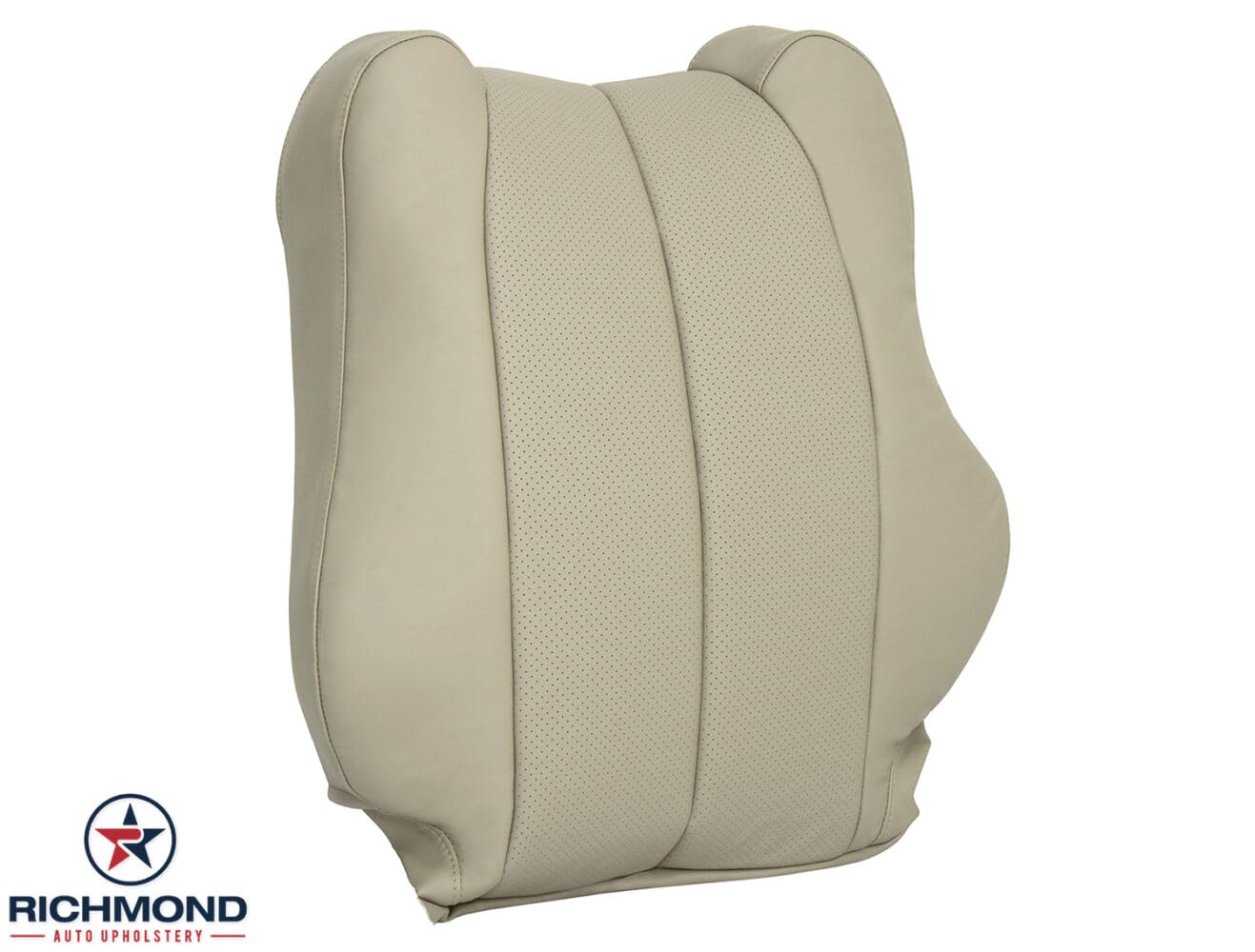 Richmond Auto Upholstery - Driver & Passenger Complete Compatible with 1999-2003 Toyota Camry Solara, Replacement Leather Seat Covers, Tan Perforated