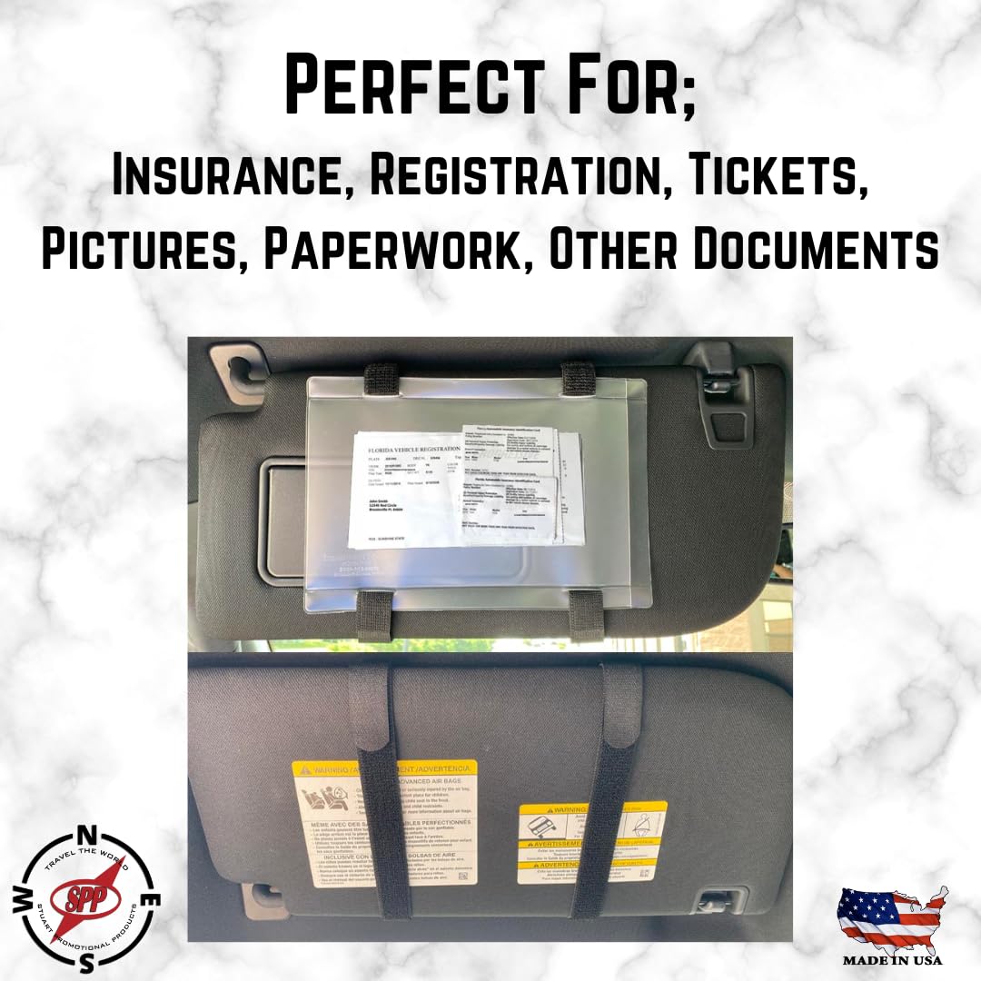 Made in USA Car Visor Registration & Insurance Holder