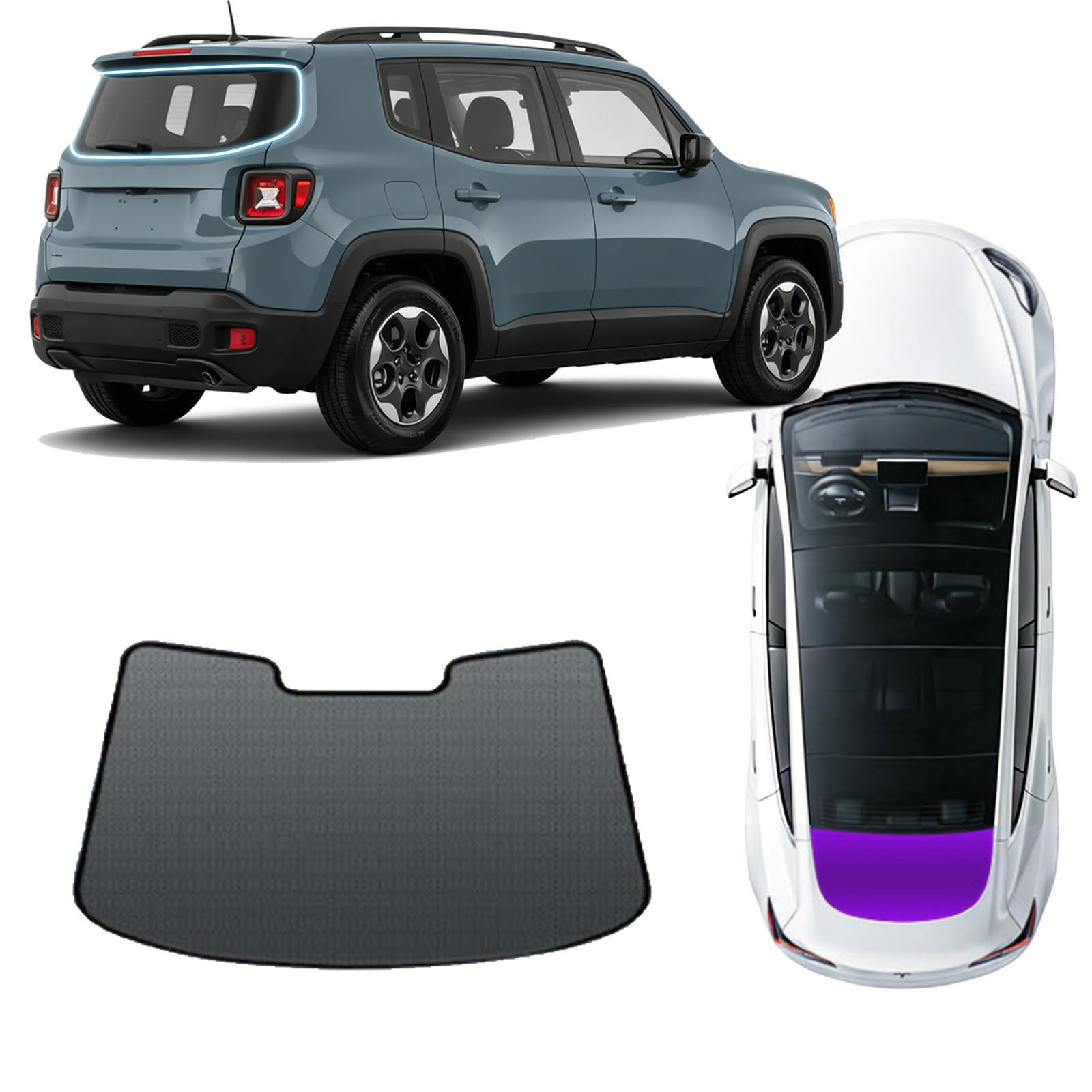 Automotive Window Sunshades for Subaru Outback 2010-2014,UV Protection Magnetic Side Window Sun Shade for Camping,Napping,and Relaxing