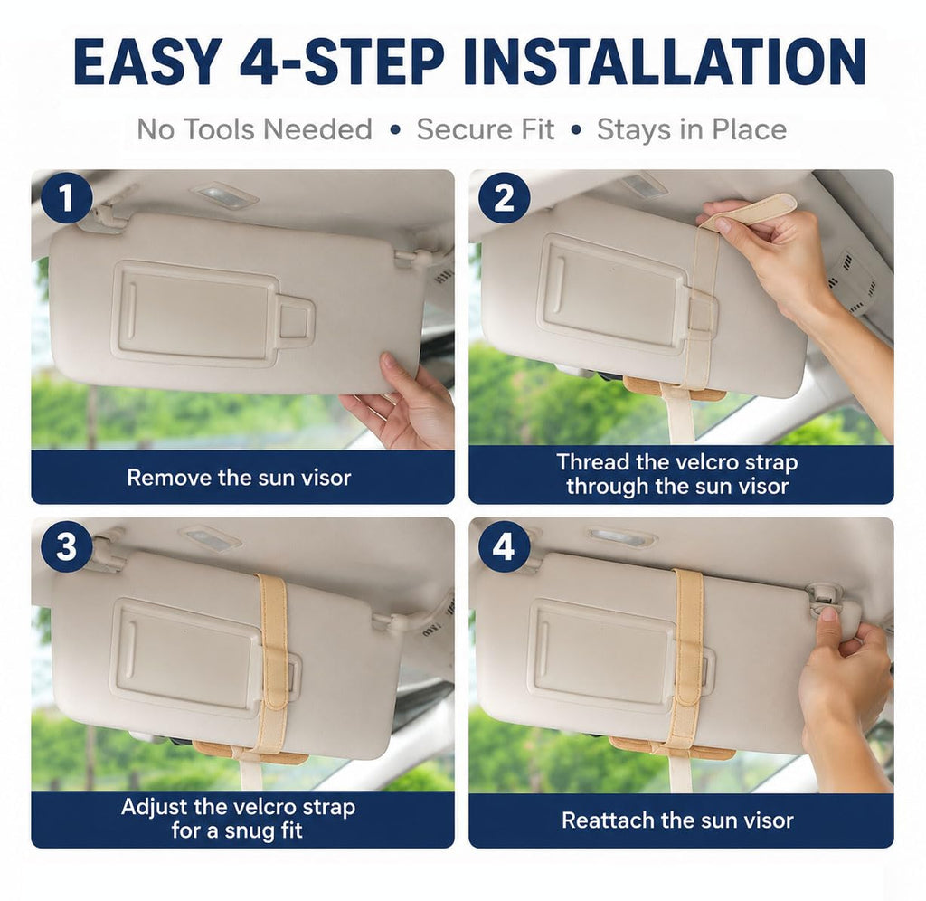 Mjjzxdeo Sun Visor Organizer for Mercedes-Benz SUVs