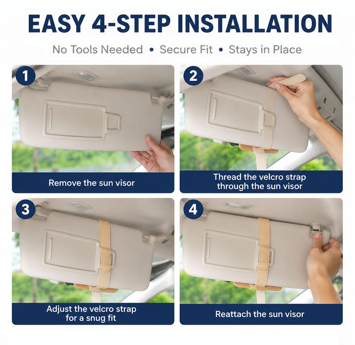Mjjzxdeo Sun Visor Organizer for Mercedes-Benz SUVs
