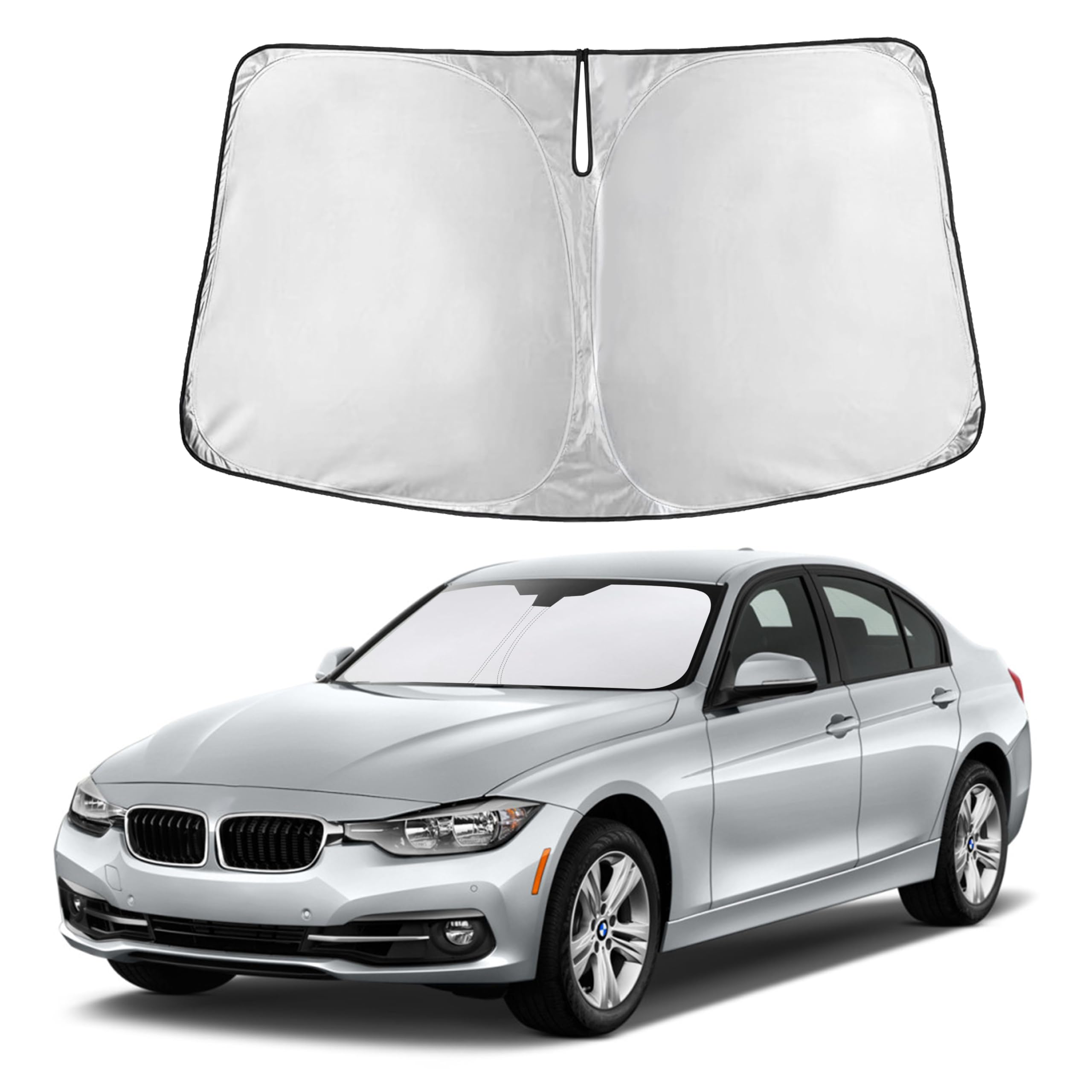 Autovir Windshield Sun Shade, Front car Window Shades Sun Visors