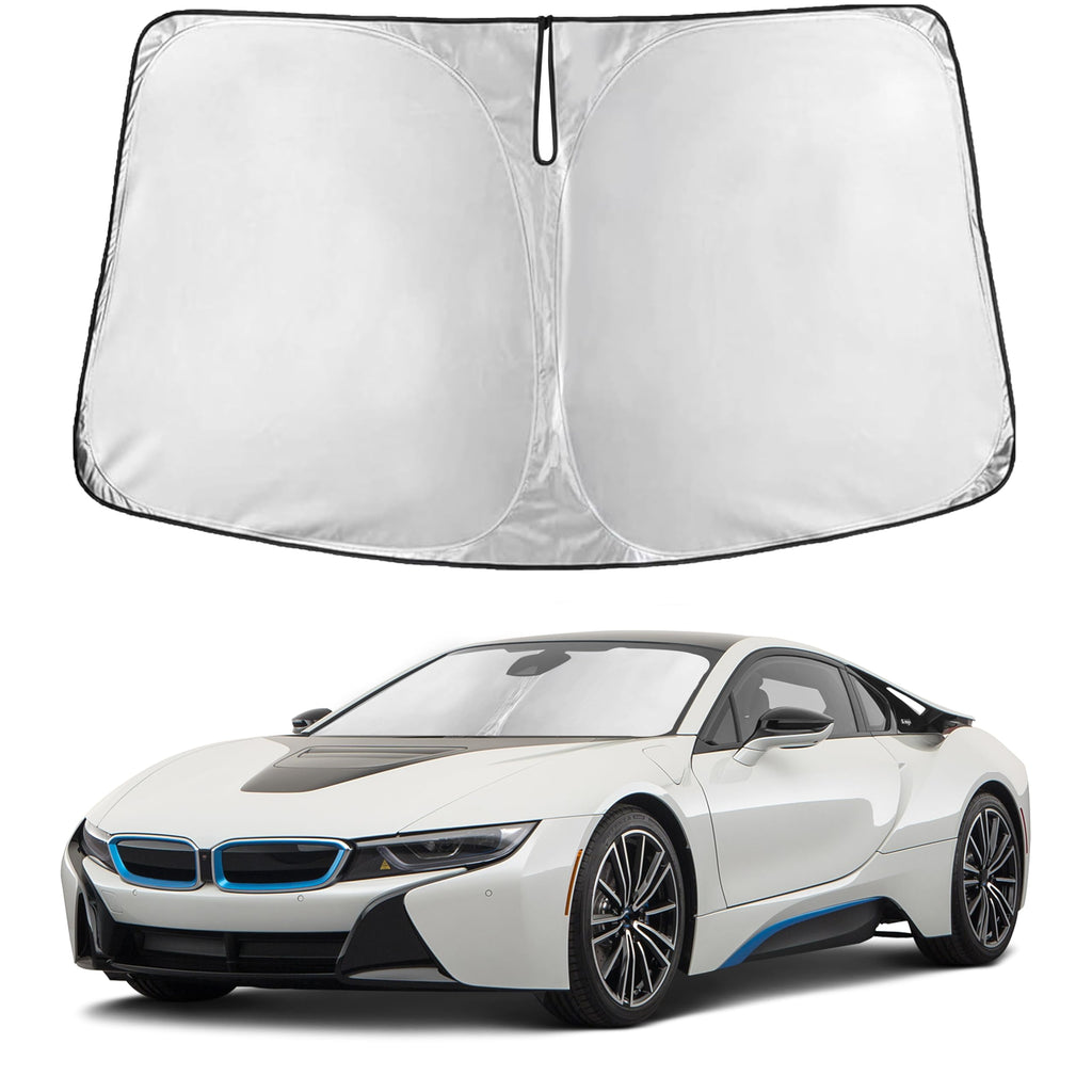 EcoNour RV Windshield Sunshade | Reflective RV Windshield Cover for UV Rays & Heat Protection, Keeps Your RV Motorhome Cool | Shades for RV Fits RVs, Trucks, Motorhomes, Buses | XXXXX-Large 102"x51"