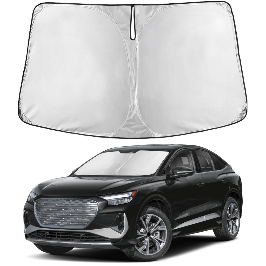 EcoNour RV Windshield Sunshade | Reflective RV Windshield Cover for UV Rays & Heat Protection, Keeps Your RV Motorhome Cool | Shades for RV Fits RVs, Trucks, Motorhomes, Buses | XXXXX-Large 102"x51"