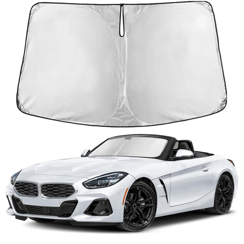 EcoNour RV Windshield Sunshade | Reflective RV Windshield Cover for UV Rays & Heat Protection, Keeps Your RV Motorhome Cool | Shades for RV Fits RVs, Trucks, Motorhomes, Buses | XXXXX-Large 102"x51"
