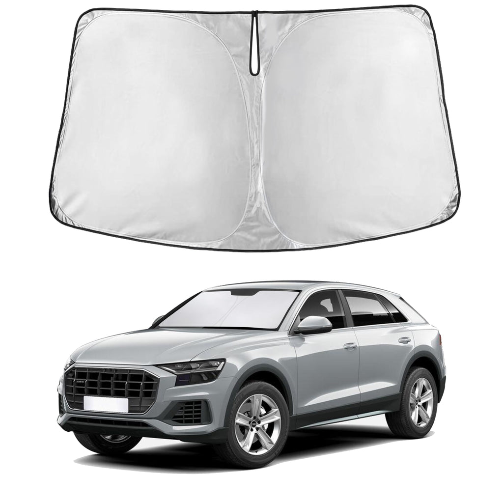 EcoNour RV Windshield Sunshade | Reflective RV Windshield Cover for UV Rays & Heat Protection, Keeps Your RV Motorhome Cool | Shades for RV Fits RVs, Trucks, Motorhomes, Buses | XXXXX-Large 102"x51"