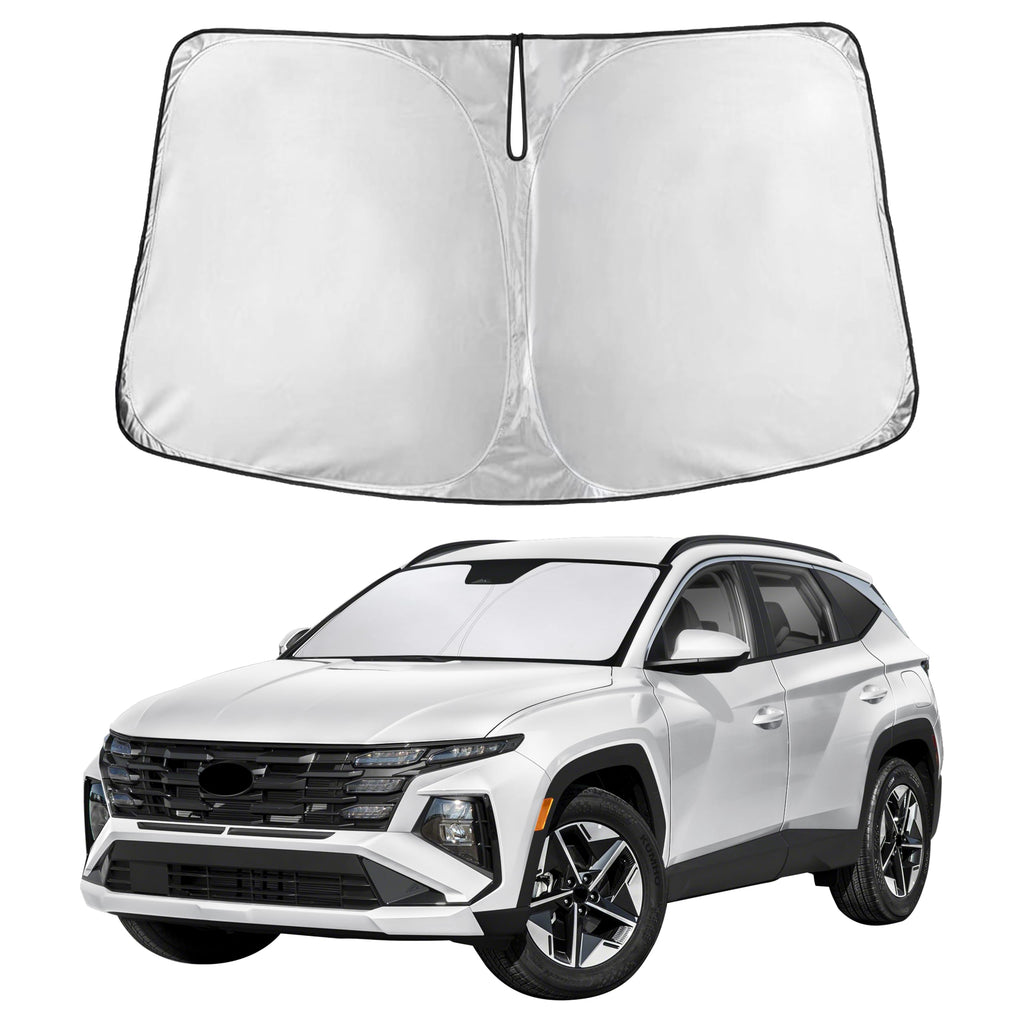 Autovir Windshield Sun Shade, Front car Window Shades Sun Visors