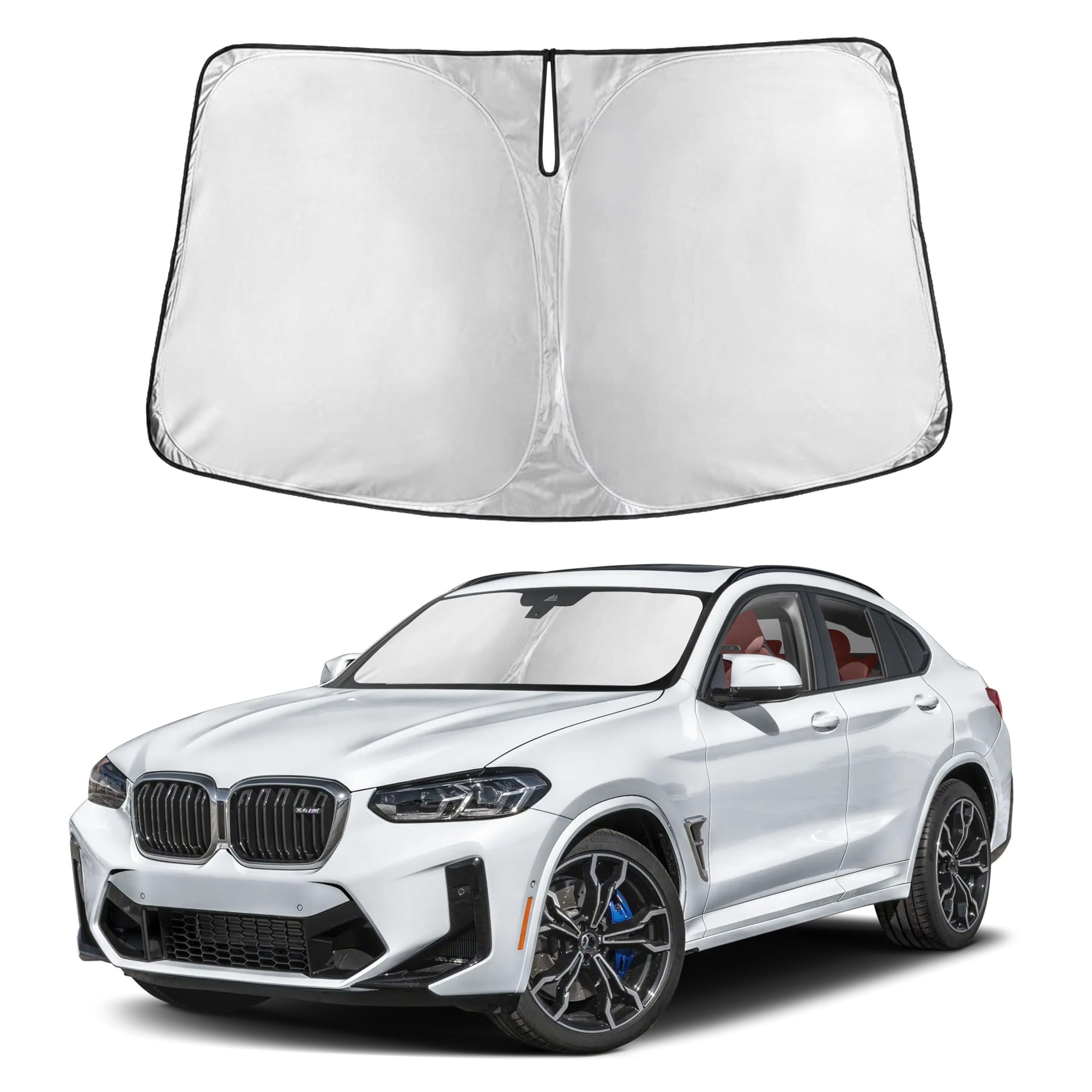 Autovir Windshield Sun Shade, Front car Window Shades Sun Visors