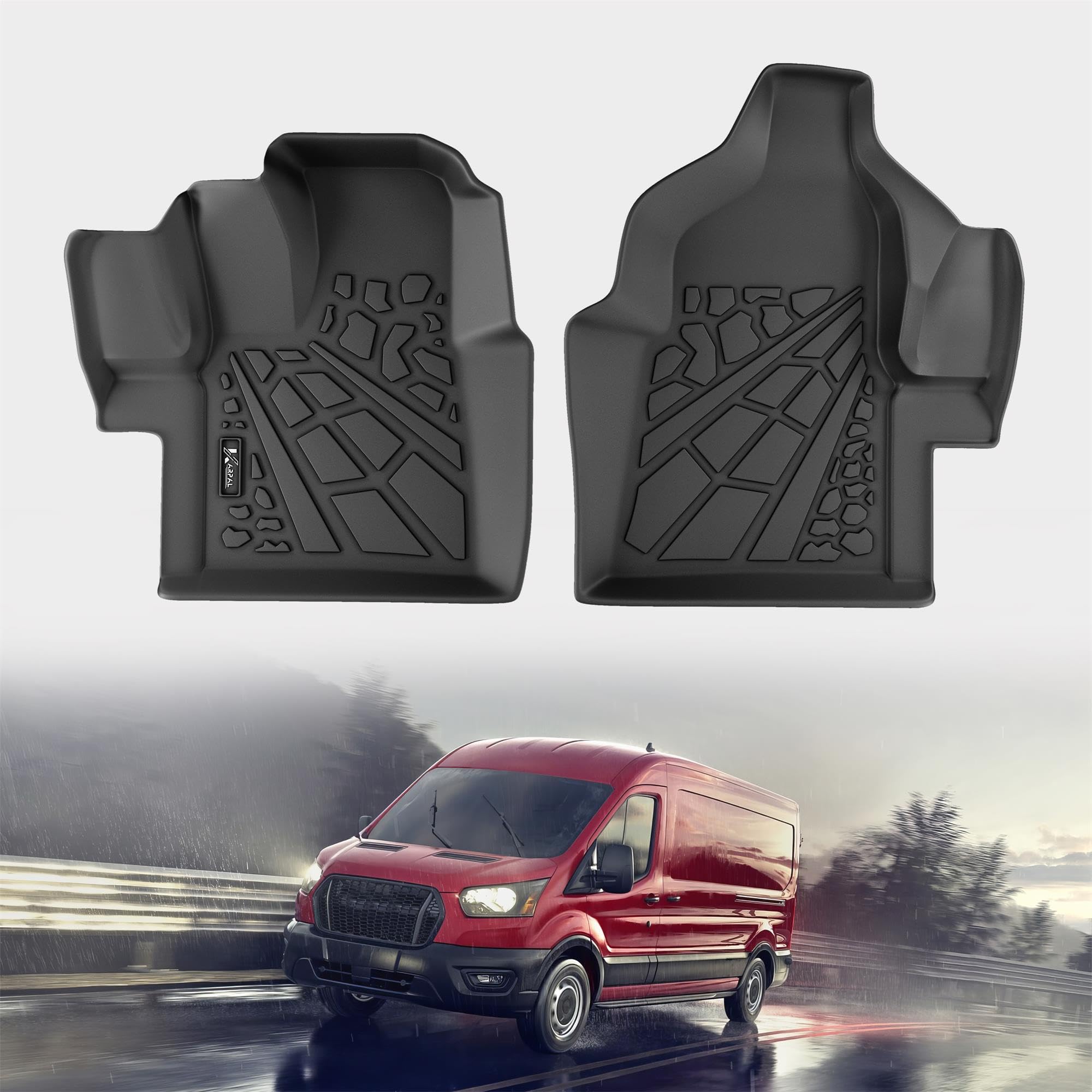 KARPAL 3-Row TPE Floor Mats & Cargo Liner Set for Ford