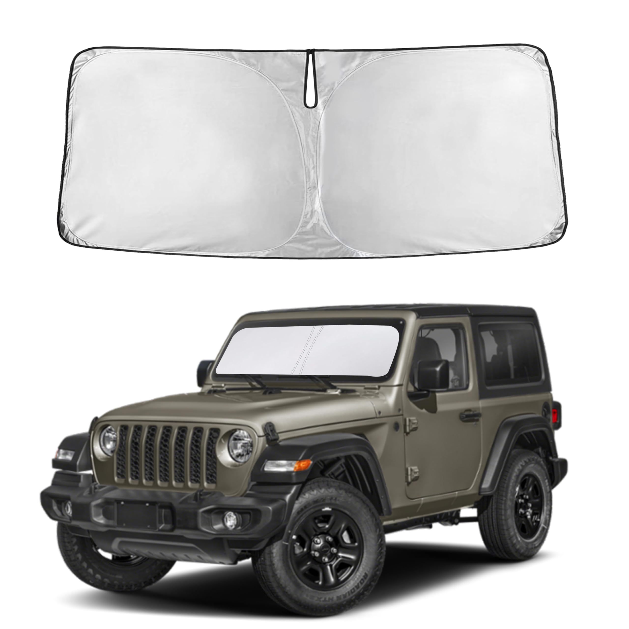 Autovir Windshield Sun Shade, Front car Window Shades Sun Visors