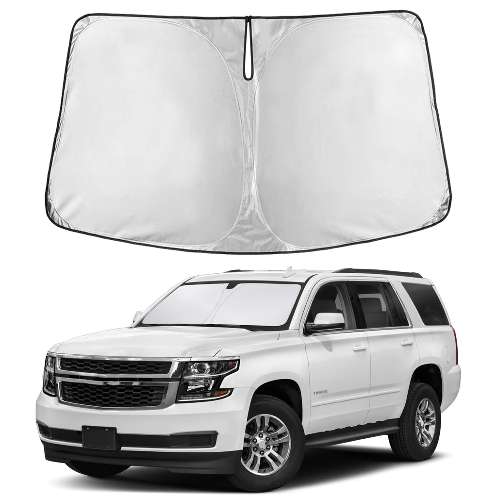 EcoNour RV Windshield Sunshade | Reflective RV Windshield Cover for UV Rays & Heat Protection, Keeps Your RV Motorhome Cool | Shades for RV Fits RVs, Trucks, Motorhomes, Buses | XXXXX-Large 102"x51"