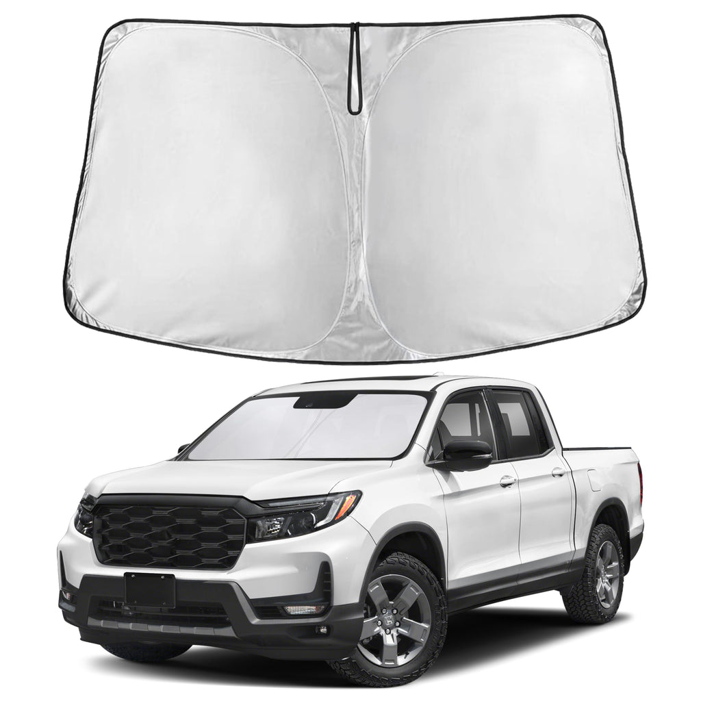 EcoNour RV Windshield Sunshade | Reflective RV Windshield Cover for UV Rays & Heat Protection, Keeps Your RV Motorhome Cool | Shades for RV Fits RVs, Trucks, Motorhomes, Buses | XXXXX-Large 102"x51"