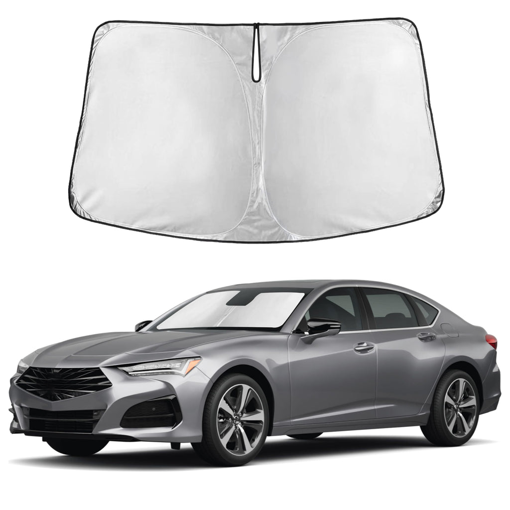 Autovir Windshield Sun Shade, Front car Window Shades Sun Visors