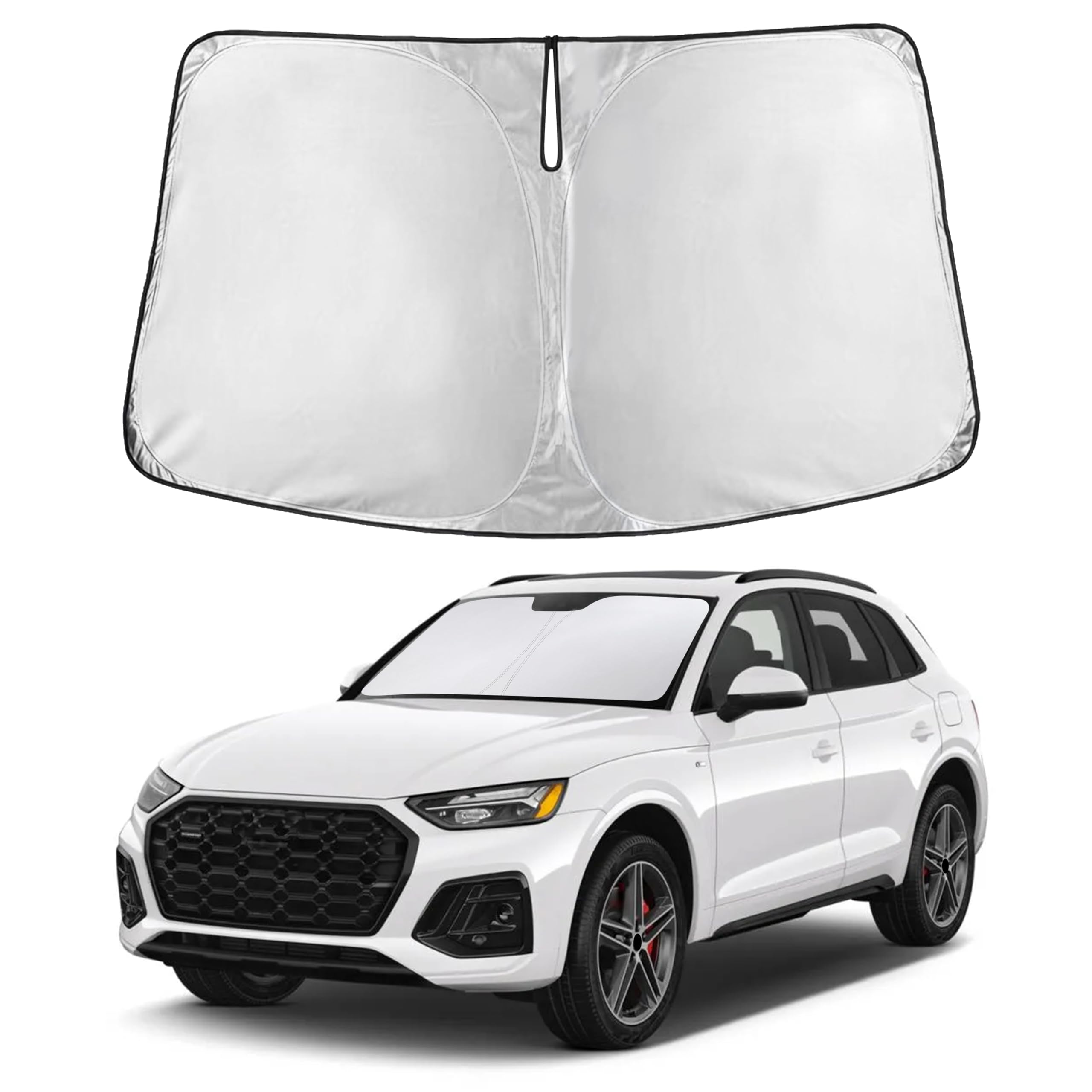 Autovir Windshield Sun Shade, Front car Window Shades Sun Visors
