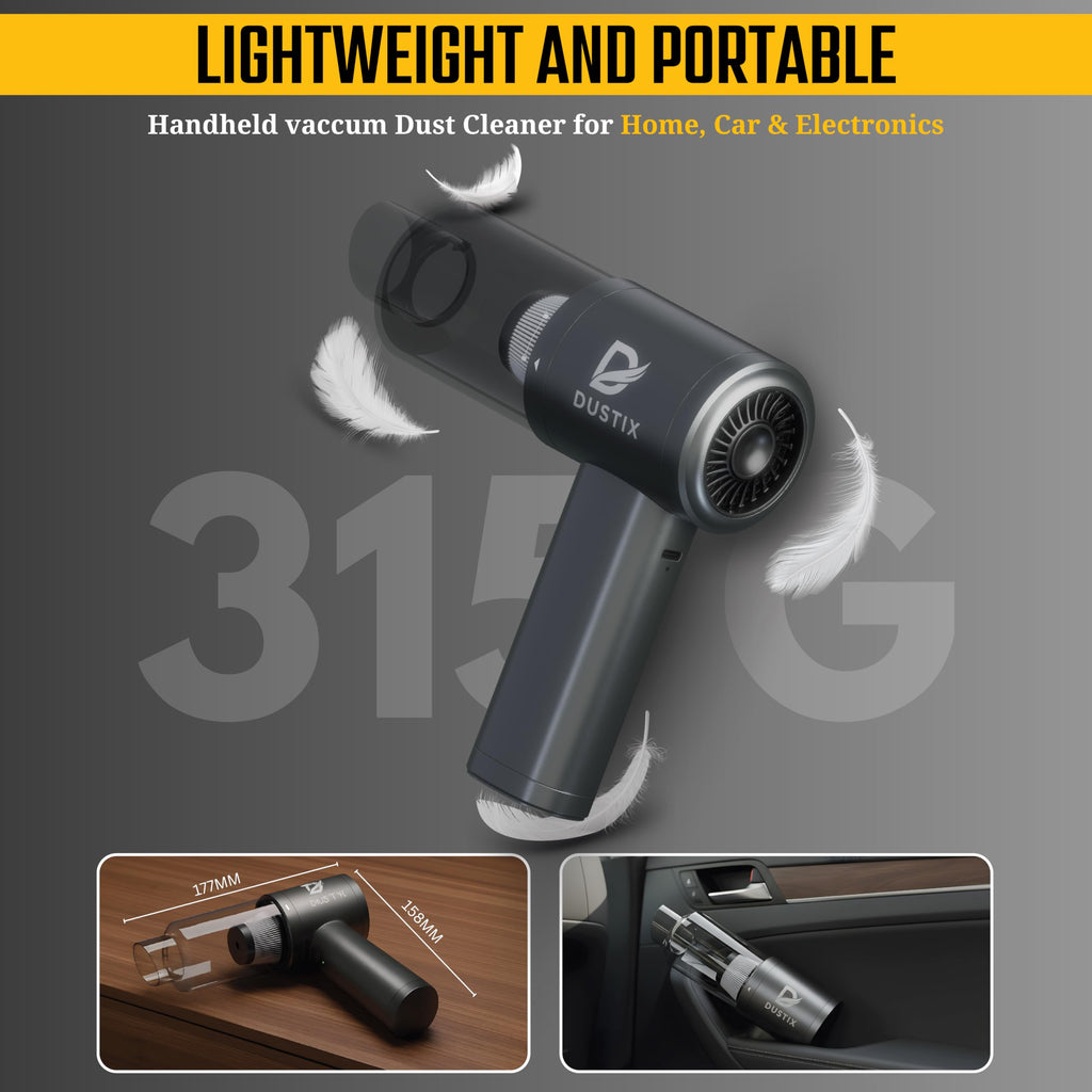 Cordless Handheld Car Vacuum & Multi-Function Air Blower