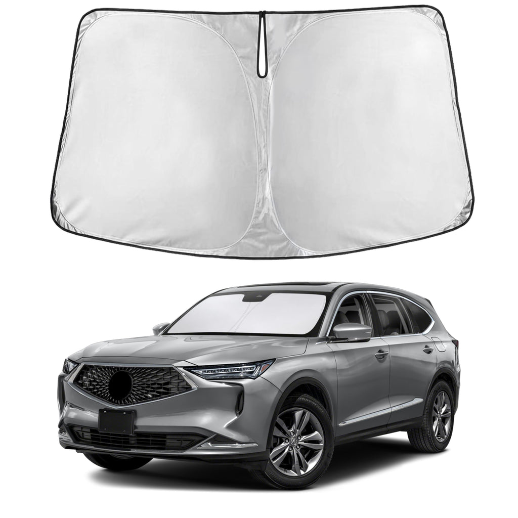 EcoNour RV Windshield Sunshade | Reflective RV Windshield Cover for UV Rays & Heat Protection, Keeps Your RV Motorhome Cool | Shades for RV Fits RVs, Trucks, Motorhomes, Buses | XXXXX-Large 102"x51"
