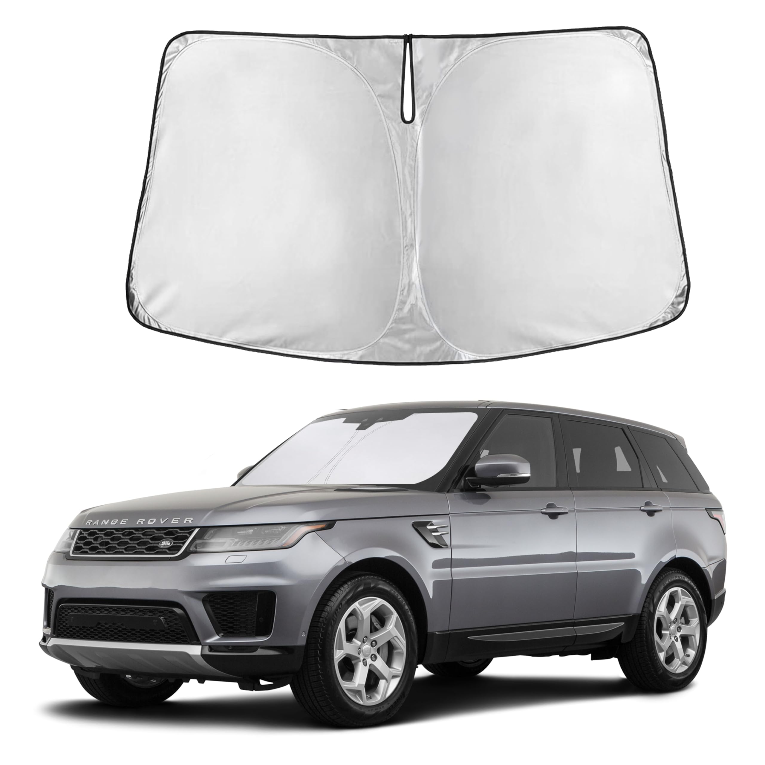 Autovir Windshield Sun Shade, Front car Window Shades Sun Visors