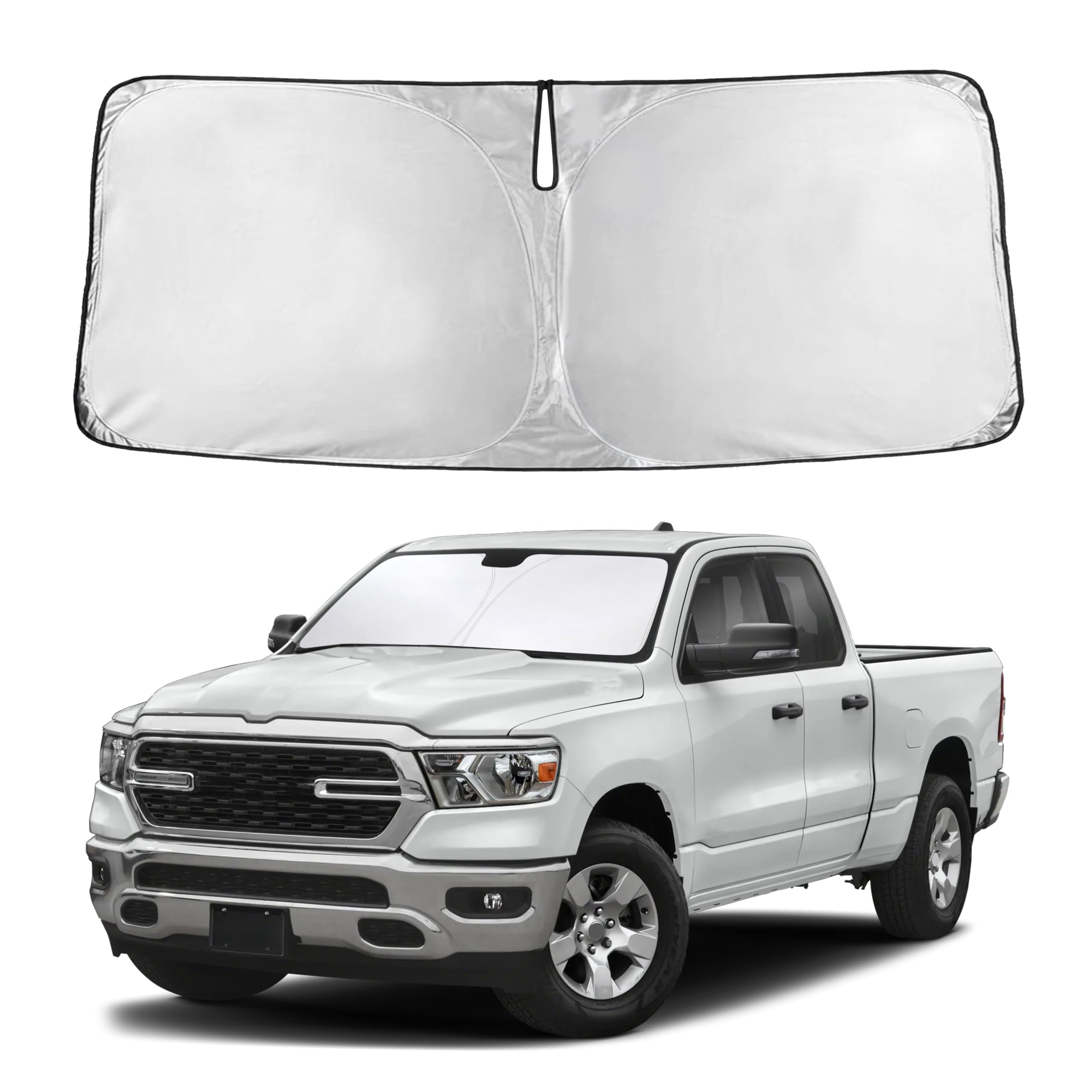 Autovir Windshield Sun Shade, Front car Window Shades Sun Visors