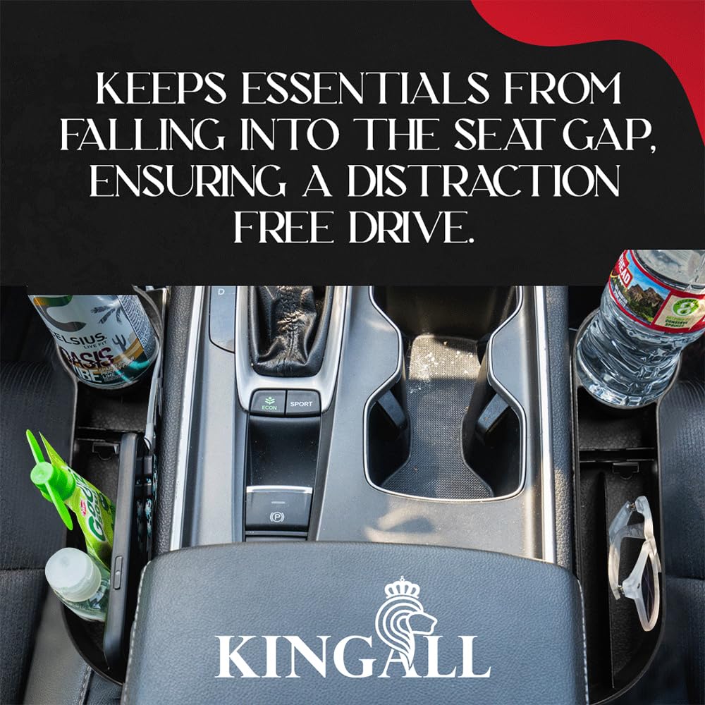 KINGALL 2-Pack Car Seat Gap Filler Organizers