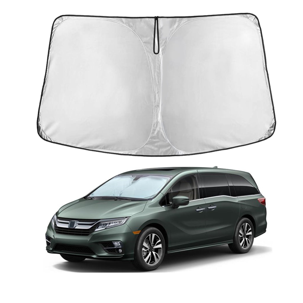 EcoNour RV Windshield Sunshade | Reflective RV Windshield Cover for UV Rays & Heat Protection, Keeps Your RV Motorhome Cool | Shades for RV Fits RVs, Trucks, Motorhomes, Buses | XXXXX-Large 102"x51"