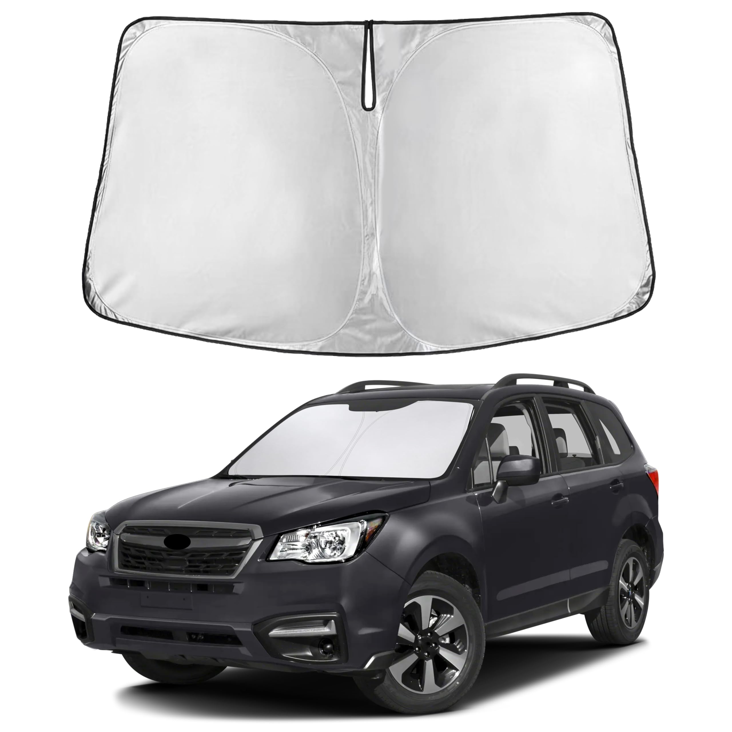 Autovir Windshield Sun Shade, Front car Window Shades Sun Visors