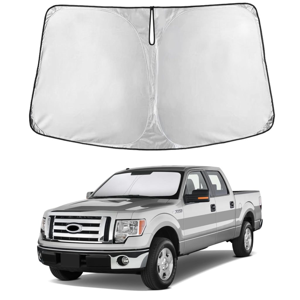 EcoNour RV Windshield Sunshade | Reflective RV Windshield Cover for UV Rays & Heat Protection, Keeps Your RV Motorhome Cool | Shades for RV Fits RVs, Trucks, Motorhomes, Buses | XXXXX-Large 102"x51"