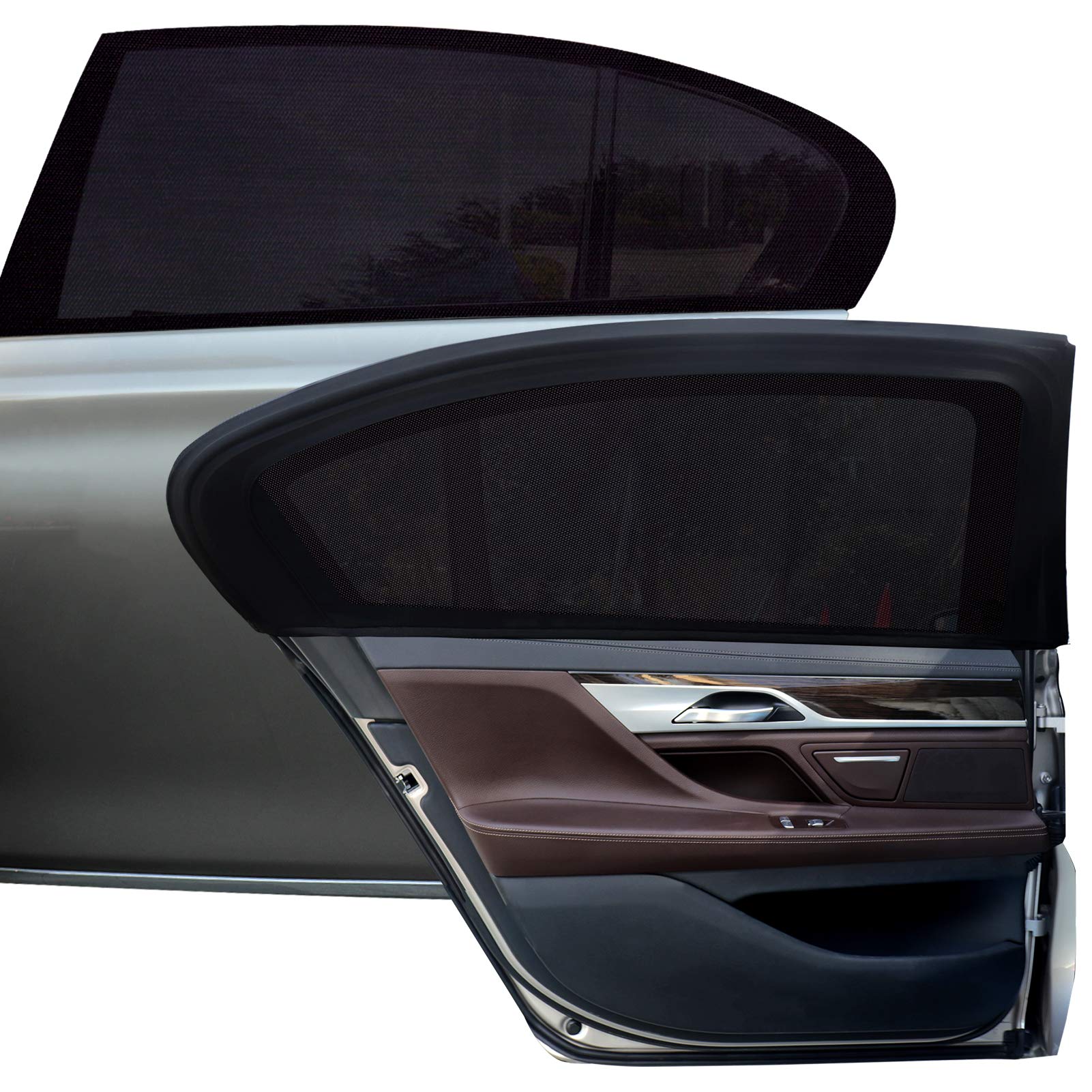 Tevlaphee 2-Pack UV-Protective Car Window Sun Shades